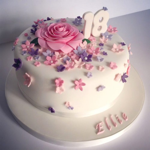 18th Birthday Designer Fondant Cake Delivery in Gurugram