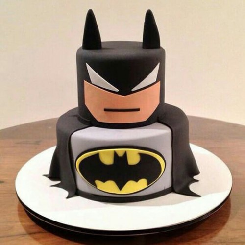 2 Tier Batman Customized Cake Delivery in Gurugram