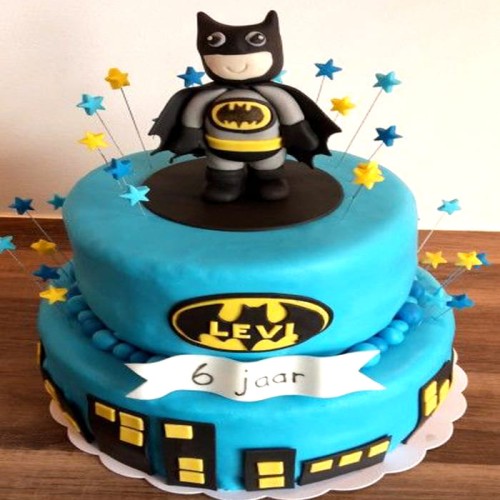 2 Tier Batman Designer Cake Delivery in Gurugram