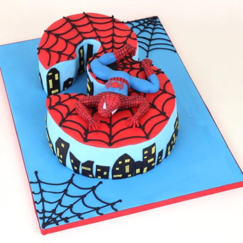 3rd Birthday Spiderman Theme Cake Delivery in Gurugram