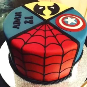 Cool Avengers Theme Fondant Cake Delivery in Gurugram