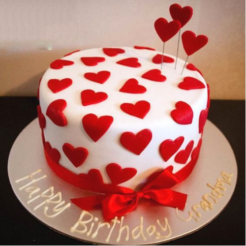 Cute Love Romantic Fondant Cake Delivery in Gurugram