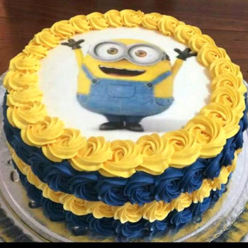 Cute Minion Photo Cake Cute Minion Photo Cake