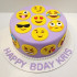 Emoji Faces Designer Fondant Cake