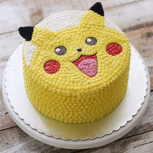 Pikachu Face Cream Cake Delivery in Gurugram