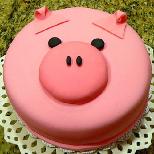 Porky Pig Fondant Cakes Delivery in Gurugram