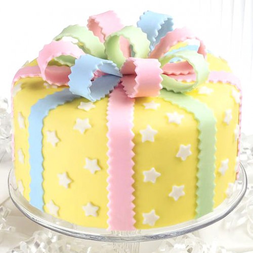 Yellow Birthday Designer Cake Delivery in Gurugram