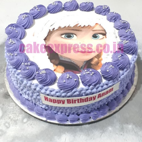 Anna Frozen Photo Cake Delivery in Gurugram