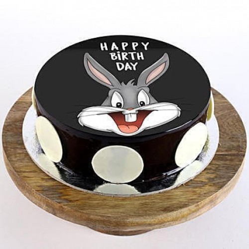 Bugs Bunny Chocolate Photo Cake Delivery in Gurugram