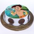 Chhota Bheem Pineapple Photo Cake