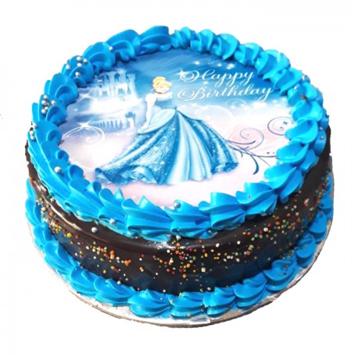 Disney Princess Cartoon Photo Cake Delivery in Gurugram