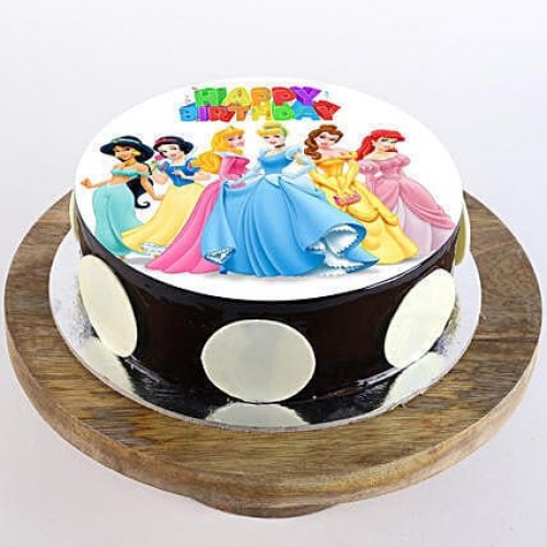 Disney Princess Chocolate Cake Delivery in Gurugram