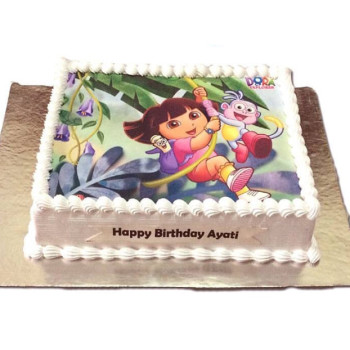 Dora Photo Cake Dora Photo Cake