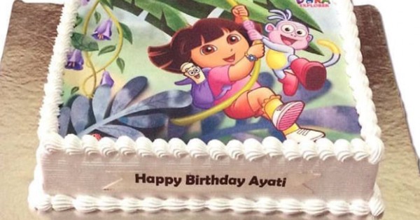 Dora Theme Cake Topper | Personalized Birthday Party Supplies Online