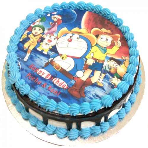 Doraemon & Nobita Photo Cake Delivery in Gurugram