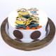Funny Minions Pineapple Cake Delivery in Gurugram
