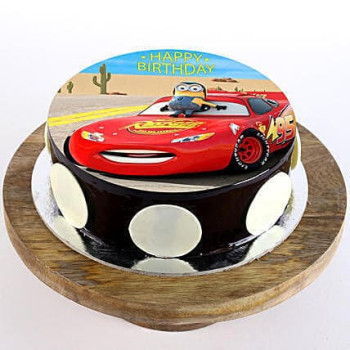 McQueen Chocolate Photo Cake