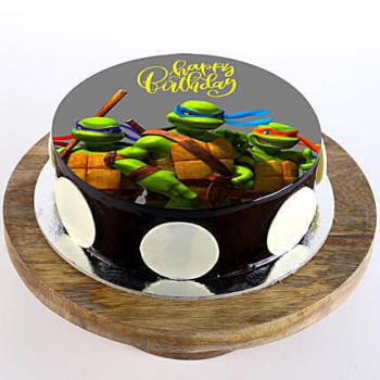Ninja Turtles Chocolate Photo Cake Ninja Turtles Chocolate Photo Cake