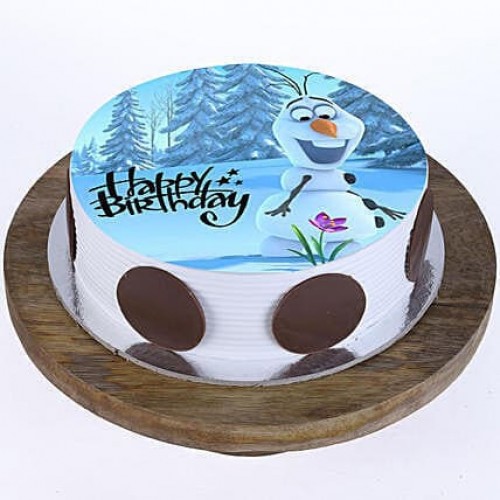 Olaf The Snowman Pineapple Cake Delivery in Gurugram
