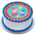 Peppa Pig Cartoon Round Photo Cake