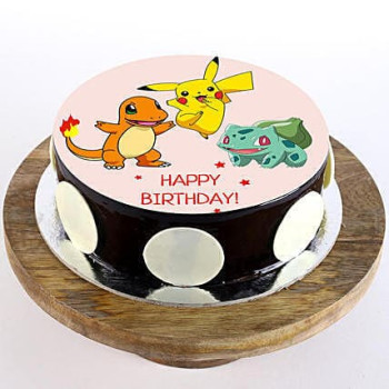Pokemon Chocolate Photo Cake Pokemon Chocolate Photo Cake