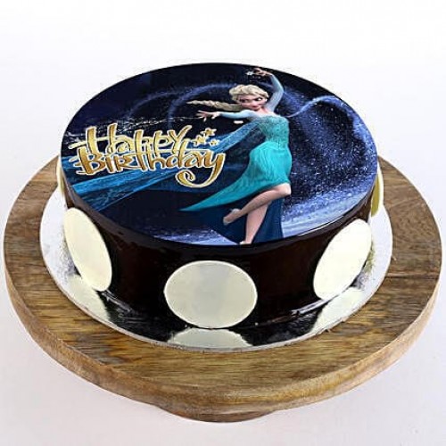 Princess Elsa Chocolate Cake Delivery in Gurugram