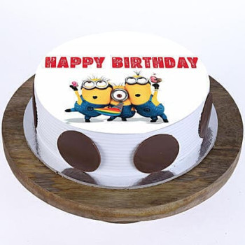 Quirky Minions Pineapple Cake