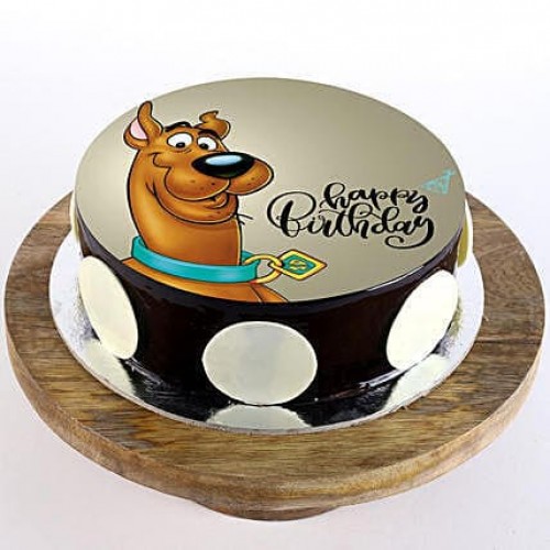 Scooby Doo Chocolate Photo Cake Delivery in Gurugram