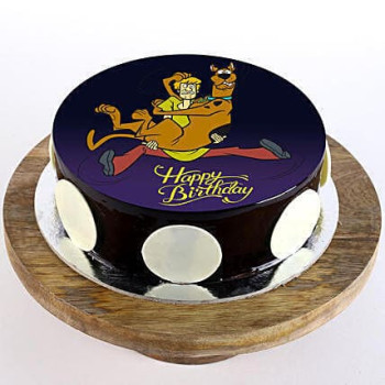 Scooby & Shaggy Chocolate Photo Cake Scooby & Shaggy Chocolate Photo Cake