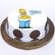 Simpsons Pineapple Photo Cake Delivery in Gurugram