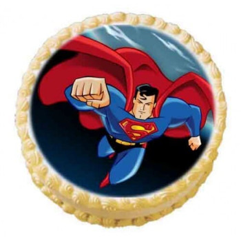 Superman Photo Cake Superman Photo Cake