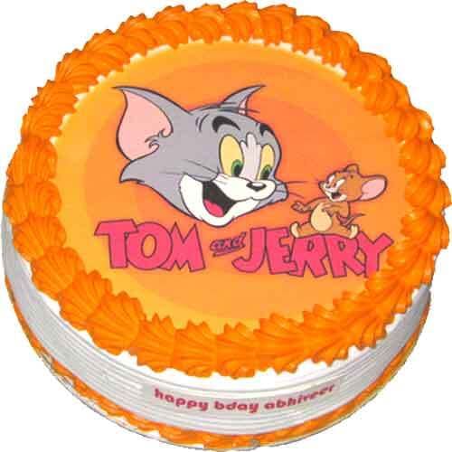 Tom & Jerry Photo Cake Delivery in Gurugram
