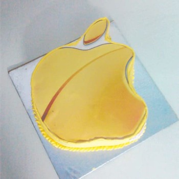 Apple Logo Shape Cake Apple Logo Shape Cake