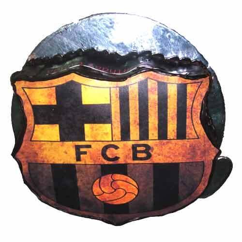 FC Barcelona Logo Photo Cake Delivery in Gurugram