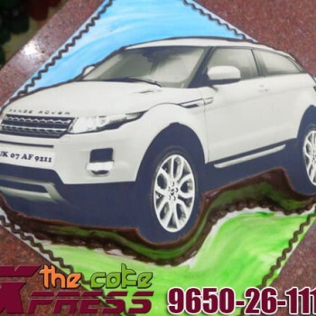 Range Rover Car Shape Photo Cake Range Rover Car Shape Photo Cake