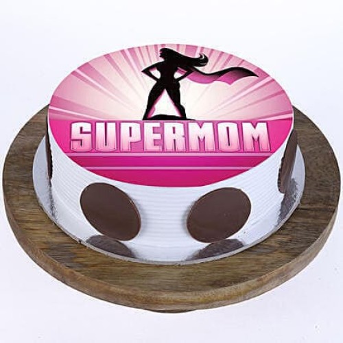 Supermom Pineapple Photo Cake Delivery in Delhi