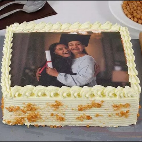 Butter Scotch Personalized Photo Cake Delivery in Gurugram
