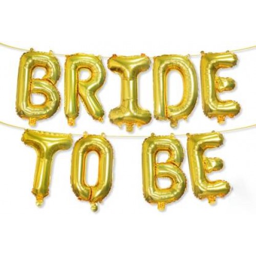 Bride To Be Golden Foil Balloon Delivery in Gurugram