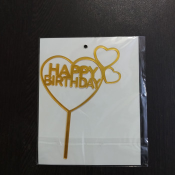 Happy Birthday Heart Tag