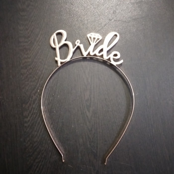 Gold Plated BRIDE Headband