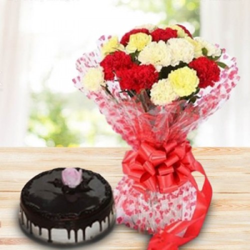 Carnation With Truffle Combo Delivery in Gurugram