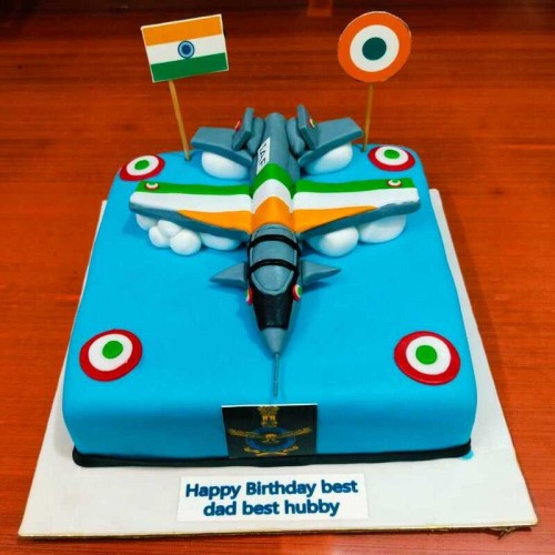Indian Air Force Fighter Jet Theme Cake Delivery in Delhi NCR