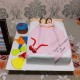 Couple in Bed Anniversary Cake Delivery in Gurugram