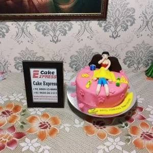 Pussy Licking Theme Naughty Cake Delivery in Gurugram