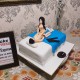 Girl on Top Bachelorette Fondant Cake Delivery in Gurugram