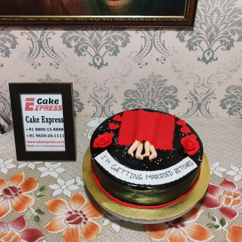 Naughty Semi Fondant Chocolate Cake