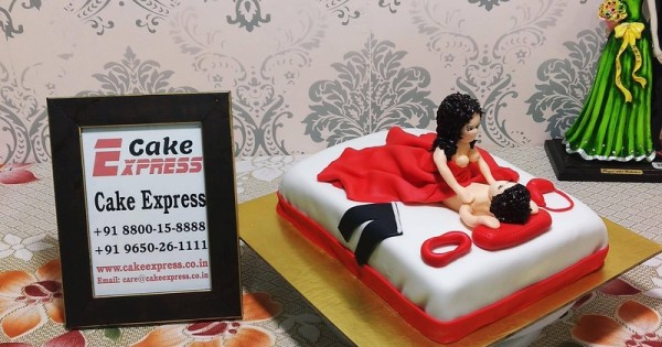 Gurgaon Special: Polka Red Dot Bra Naughty Cake Delivery in