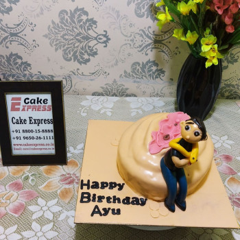 Naughty Guy With Vagina Fondant Cake