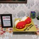 Nip Slips Red Bra Fondant Cake Delivery in Gurugram