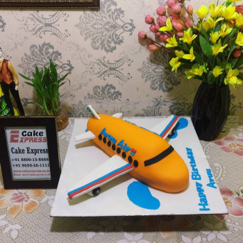 Airplane Designer Fondant Cake Airplane Designer Fondant Cake